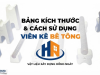 Bảng Kích Thước Viên Kê Bê Tông & Cách Sử Dụng Chuẩn Kỹ Thuật (2026)