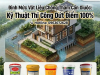 Định Mức Vật Liệu Chống Thấm Cần Giuộc 1M2 Cần Bao Nhiêu KG Và Kỹ Thuật Thi Công Dứt Điểm 100% 