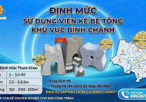 Định Mức & Kỹ Thuật Bố Trí Con Kê Bê Tông Thép Sàn Chuẩn Tại Bình Chánh