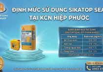 Định Mức SikaTop Seal 107 - 1 Bộ Dùng Được Bao Nhiêu M2 Cho KCN Hiệp Phước