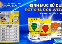 Định Mức Bột Chà Ron Weber: 1Kg Làm Được Bao Nhiêu M2? | Báo Giá Sỉ Cần Giuộc