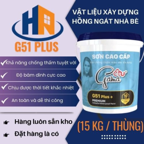 CHỐNG THẤM TƯỜNG G51 PLUS 15 KG TẠI VLXD HỒNG NGÁT NHÀ BÈ 