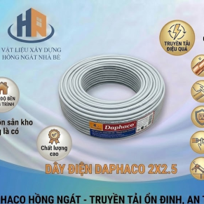 DÂY ĐIỆN DAPHACO 2X2.5 TẠI VLXD HỒNG NGÁT NHÀ BÈ 