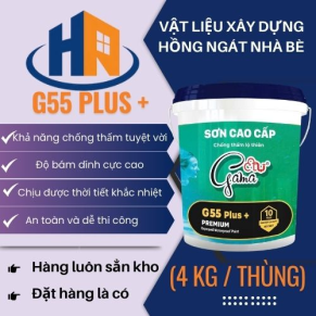 CHỐNG THẤM  LỘ THIÊN G55 4KG TẠI VLXD HỒNG NGÁT NHÀ BÈ
