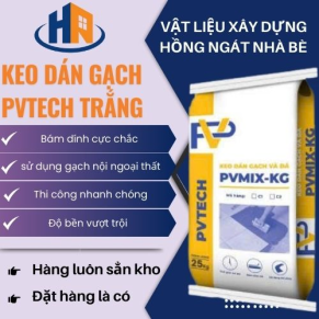 KEO DÁN GẠCH PVTECH TRẮNG TẠI VLXD HỒNG NGÁT 