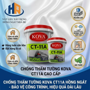 CHỐNG THẤM TƯỜNG KOVA CT11A 6KG TẠI VLXD HỒNG NGÁT NHÀ BÈ 