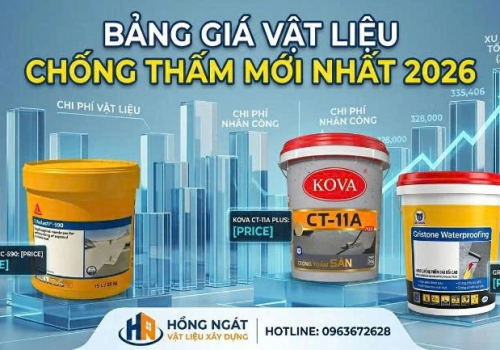 Bảng Giá Vật Liệu Chống Thấm Mới Nhất 2026 — Báo Giá Chống Thấm Trọn Gói Tại Cần Giờ