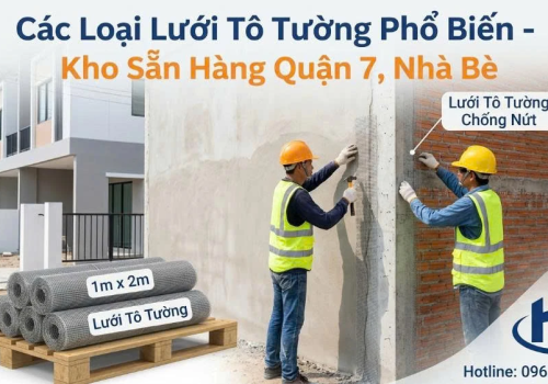 Các Loại Lưới Tô Tường Phổ Biến - Kho Sẵn Hàng Tại Quận 7, Nhà Bè