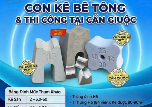 Hướng Dẫn Thi Công & Tính Định Mức Con Kê Bê Tông Cho Nhà Dân Cần Giuộc