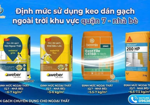 Cách Tính Định Mức Keo Dán Gạch Ngoài Trời — 1 Bao Dán Được Bao Nhiêu M2