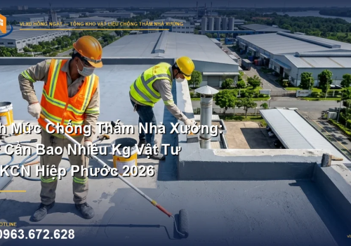 Định Mức Chống Thấm Nhà Xưởng: 1m2 Cần Bao Nhiêu Kg Vật Tư Tại KCN Hiệp Phước 2026