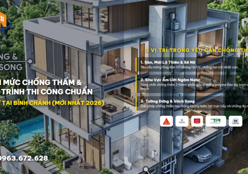 Bảng Định Mức Chống Thấm - 1M2 Cần Bao Nhiêu Kg & Quy Trình Thi Công Chuẩn Kỹ Sư Tại Bình Chánh (Mới Nhất 2026)