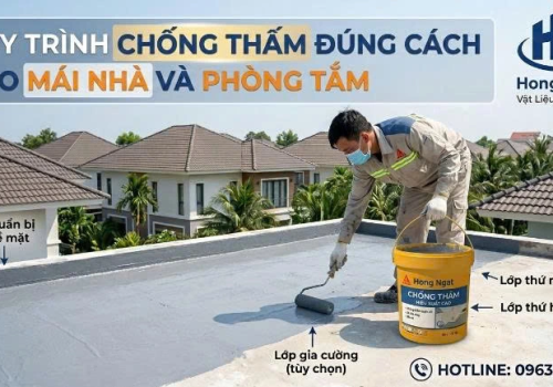 Quy Trình Chống Thấm Sân Thượng, Nhà Vệ Sinh Đúng Kỹ Thuật Từ A–Z Tại Cần Giờ 2026