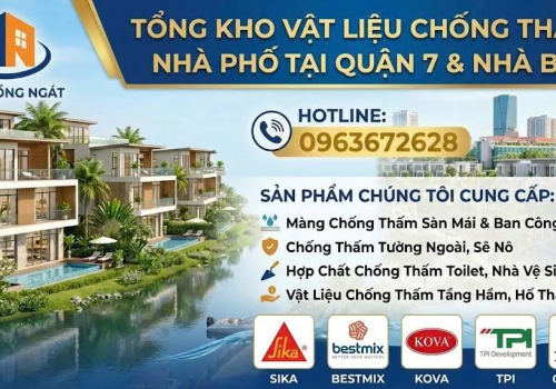 Tổng Kho Vật Liệu Chống Thấm Nhà Phố Tại Quận 7 & Nhà Bè