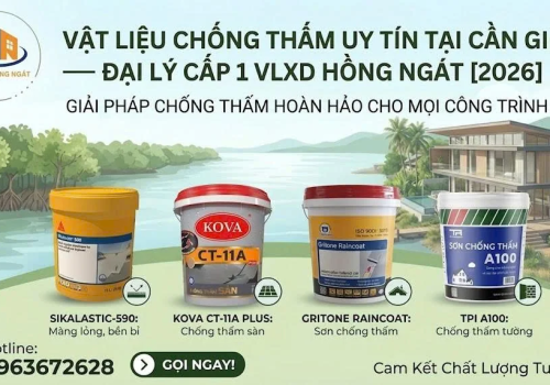 Vật Liệu Chống Thấm Uy Tín Tại Cần Giờ — Đại Lý Cấp 1 Sika, Gritone
