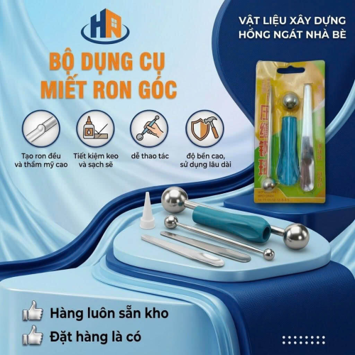 BỘ DỤNG CỤ MIẾT GÓC TẠI VLXD HỒNG NGÁT NHÀ BÈ