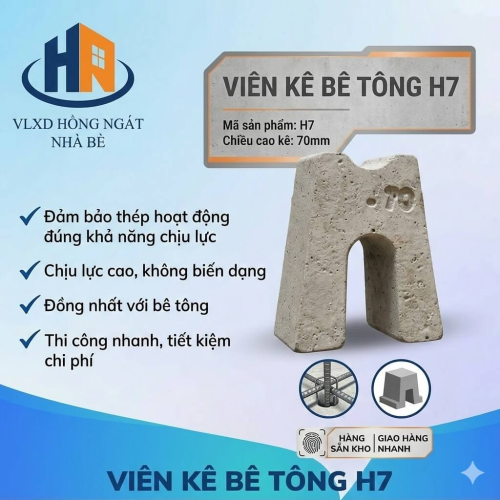 Viên kê bê tông H7 