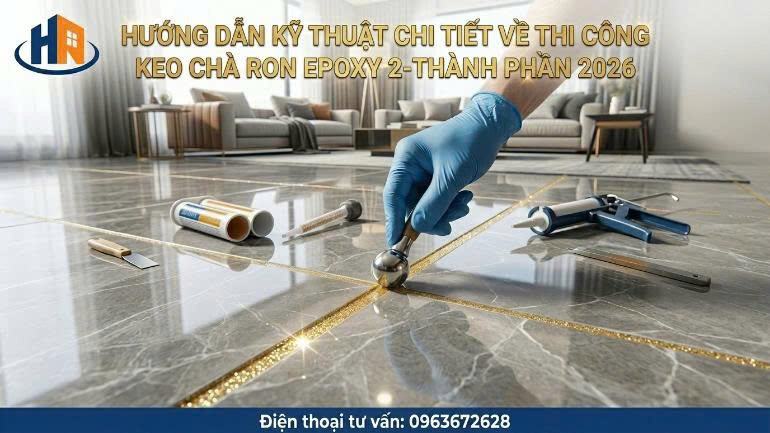 Hướng Dẫn Thi Công Keo Chà Ron Epoxy 2TP
