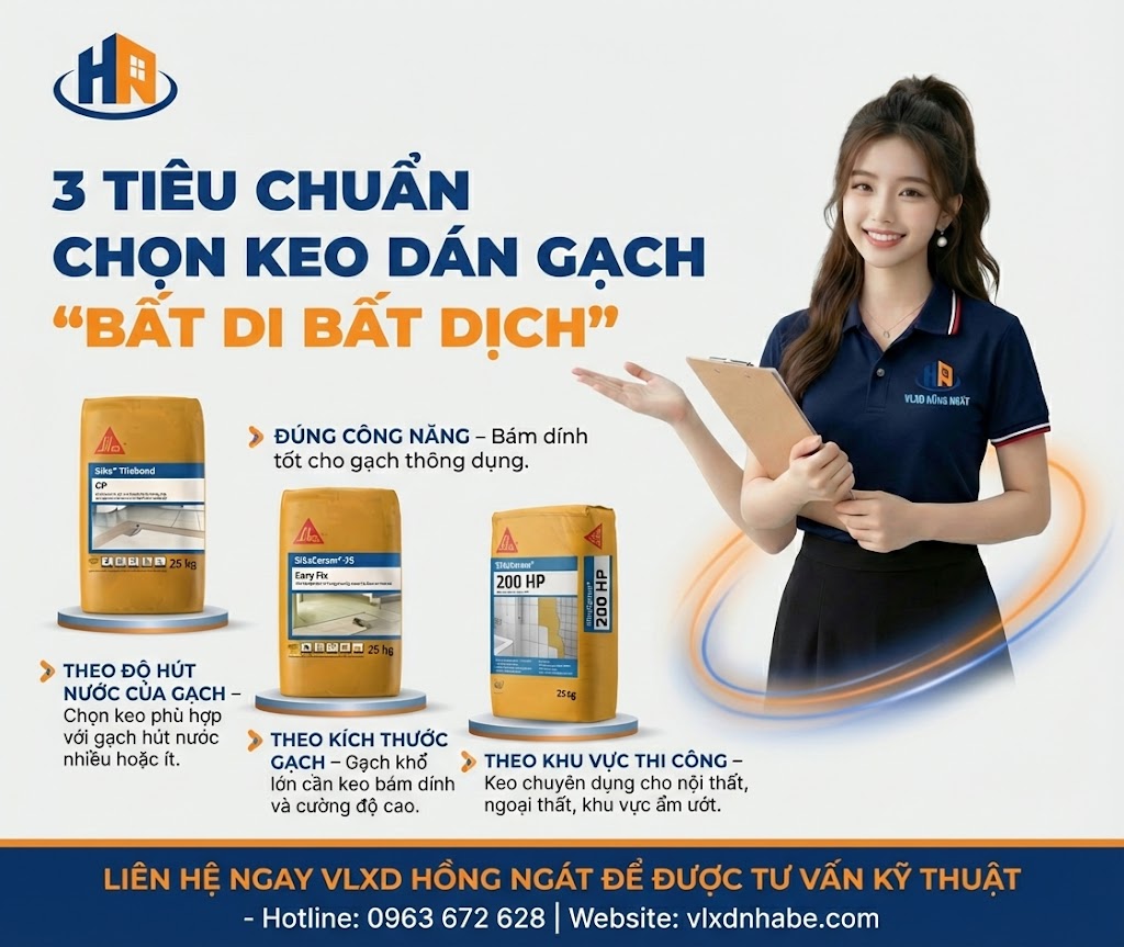 3 Tiêu Chuẩn Chọn Keo Dán Gạch