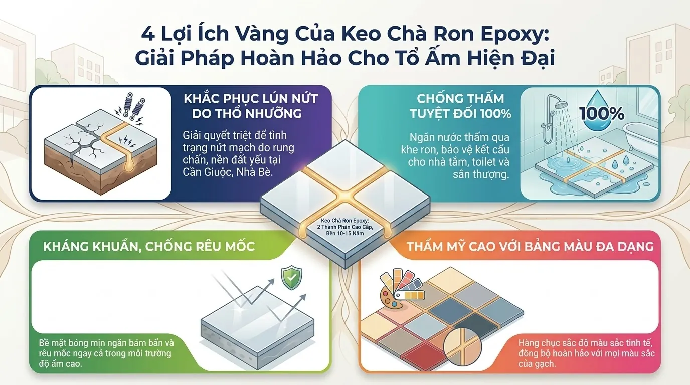 4 Lợi Ích Của Keo Chà Ron Epoxy