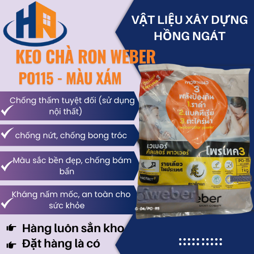 KEO CHÀ RON WEBER PO115 VLXD HỒNG NGÁT TÂY NINH
