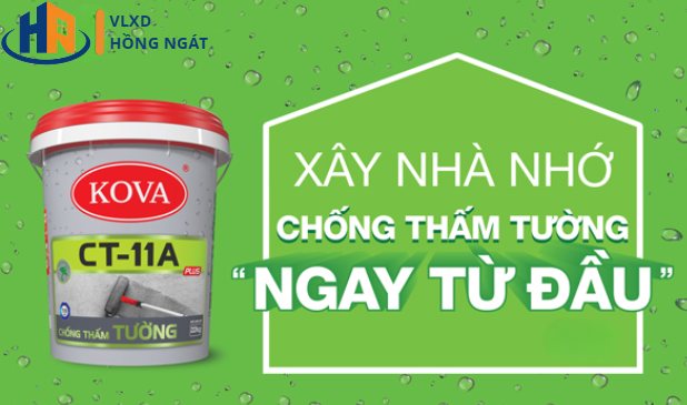 CHỐNG THẤM TƯỜNG KOVA CT11A 6KG TẠI VLXD HỒNG NGÁT CẦN GIUỘC