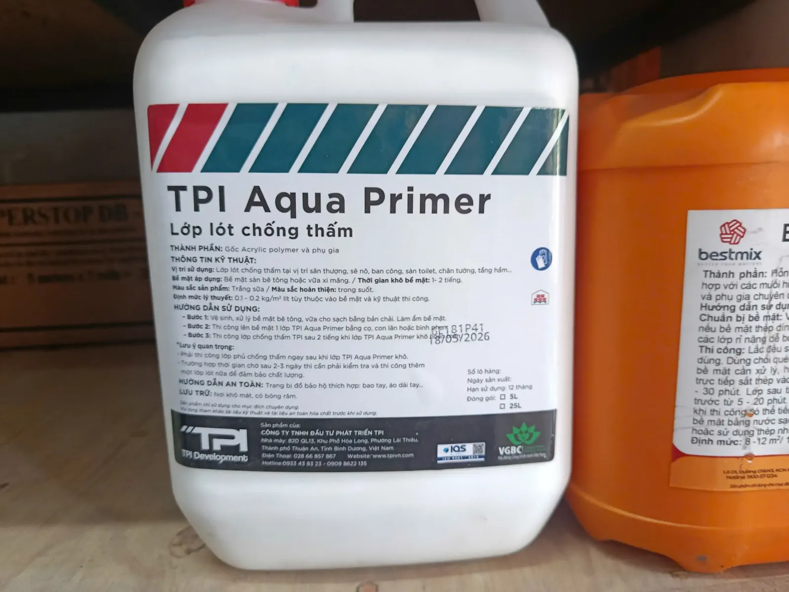 Định Mức Chống Thấm - tpi a100
