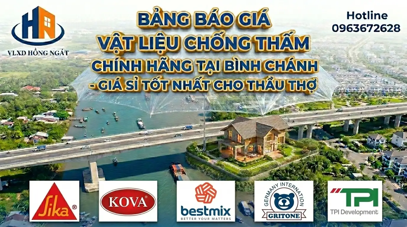 Báo Giá Vật Liệu Chống Thấm Bình Chánh
