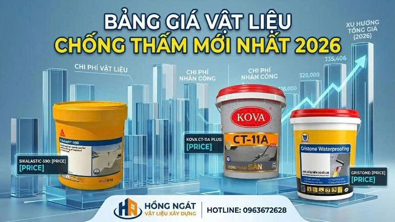 Bảng Giá Vật Liệu Chống Thấm Tại Cần Giờ