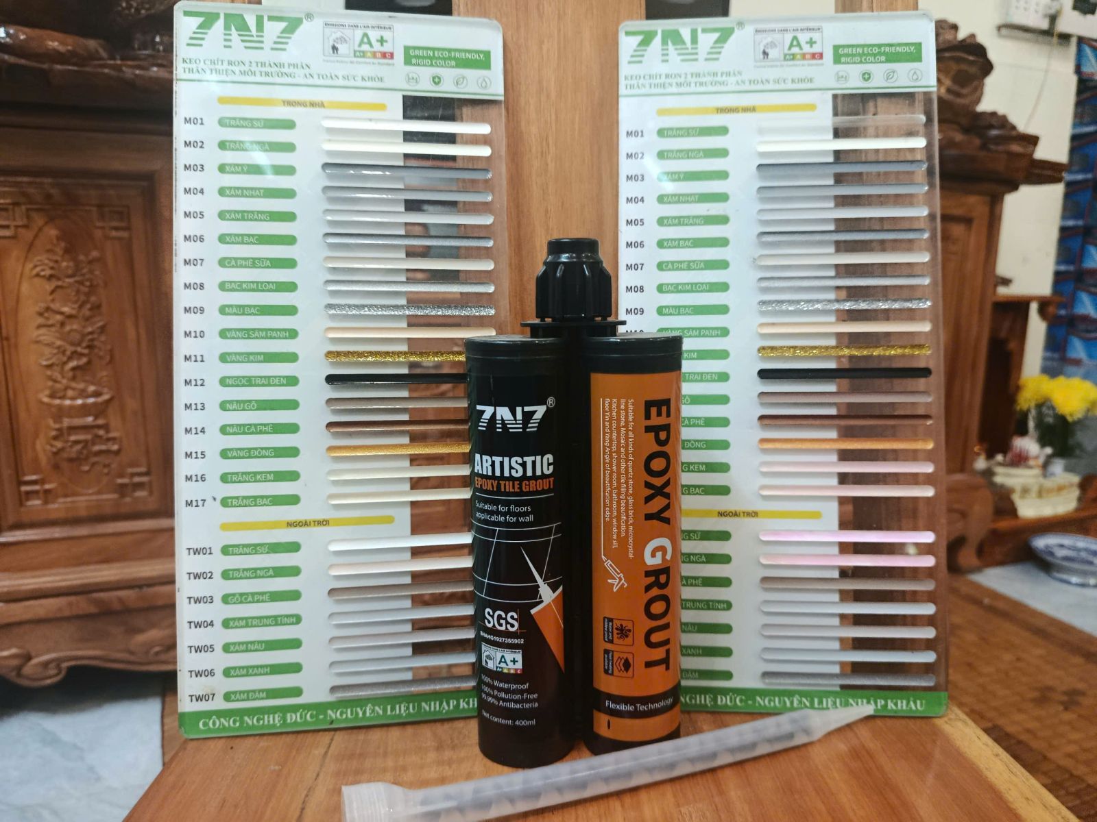 Bảng Màu Keo Chà Ron Epoxy 7N7