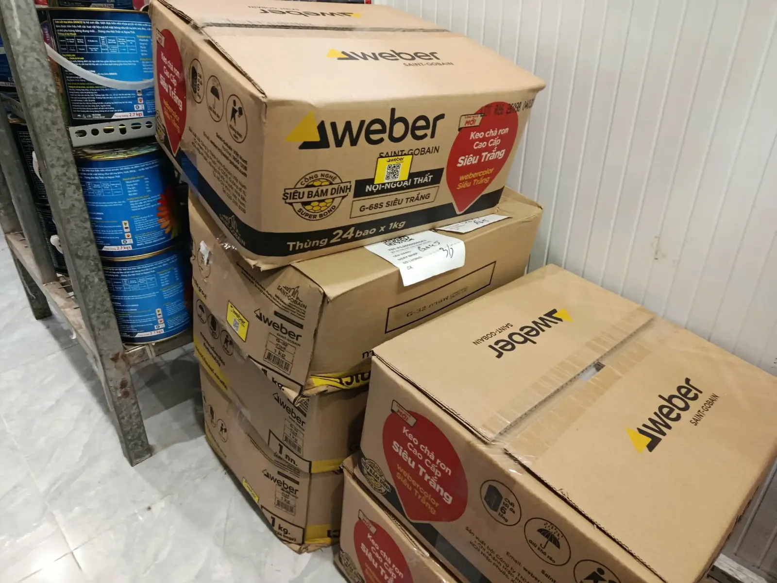định mức bột chà ron weber - đại lý