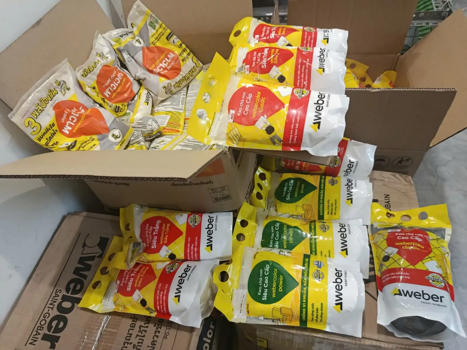 đại lý cung cấp bột chà ron weber
