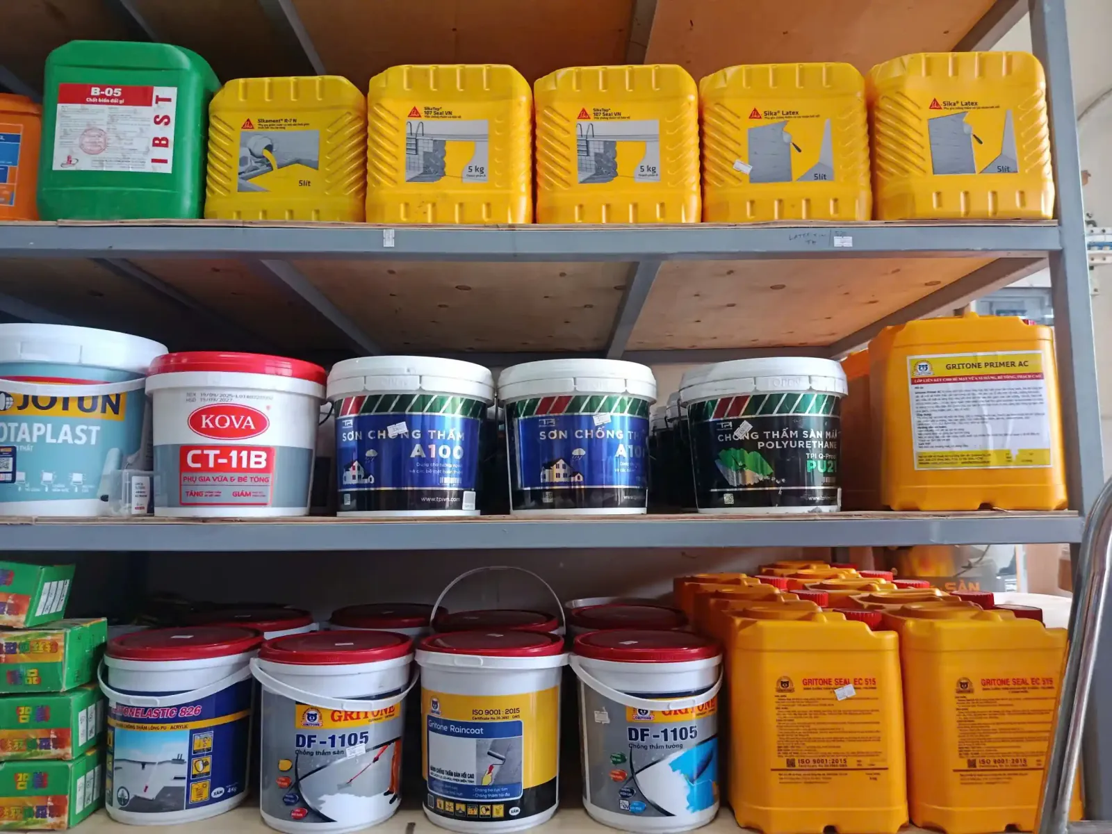 vật liệu chống thấm bình chánh - các dòng chống thấm