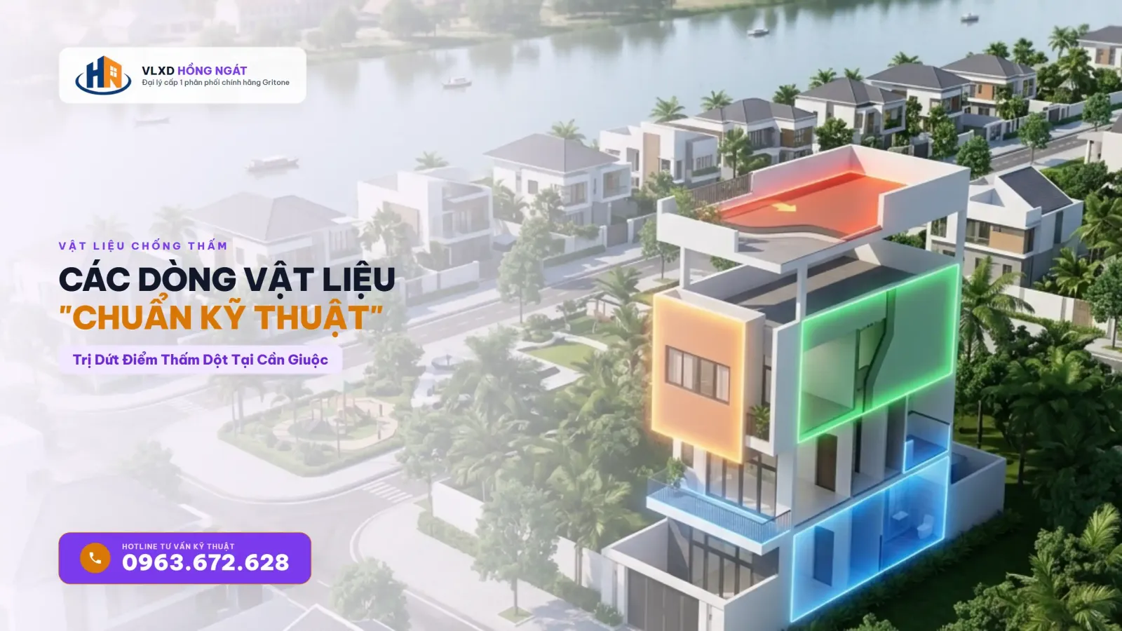 Các Dòng Vật Liệu Chống Thấm Cho Nhà Phố Và Biệt Thự Tại Cần Giuộc