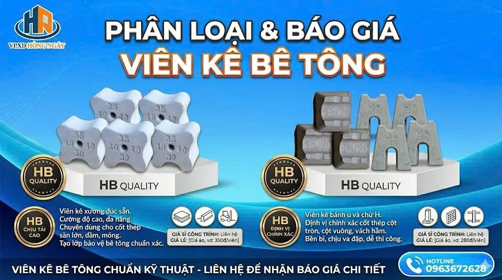 Phân Loại Viên Kê Bê Tông