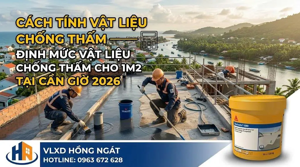 Cách Tính Vật Liệu Chống Thấm Tại Cần Giờ