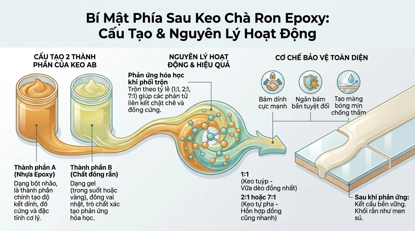 Cấu Tạo Keo Chà Ron Epoxy