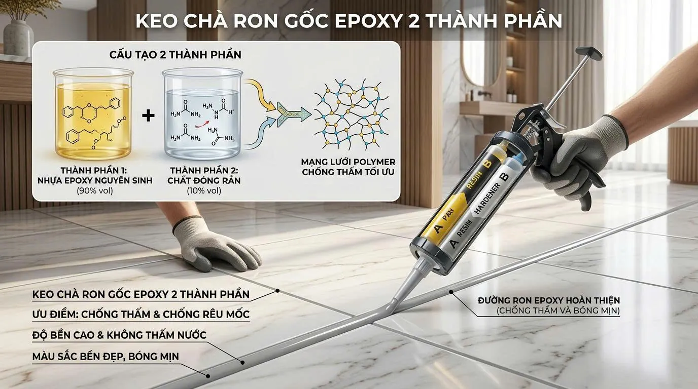 Cấu Tạo Keo Chà Ron Epoxy