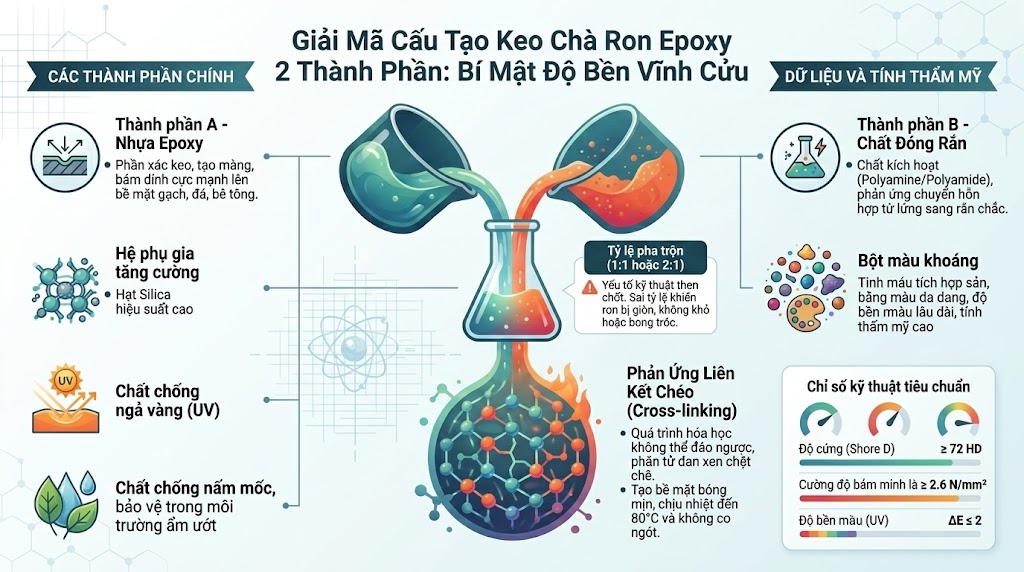 Cấu Tạo Keo Chà Ron Epoxy