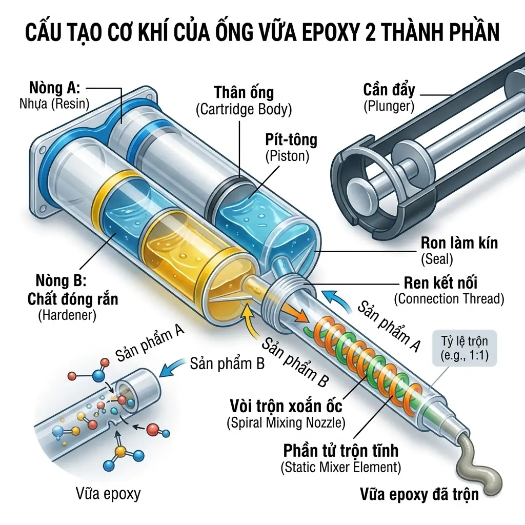 Cấu Tạo Keo Chà Ron Epoxy