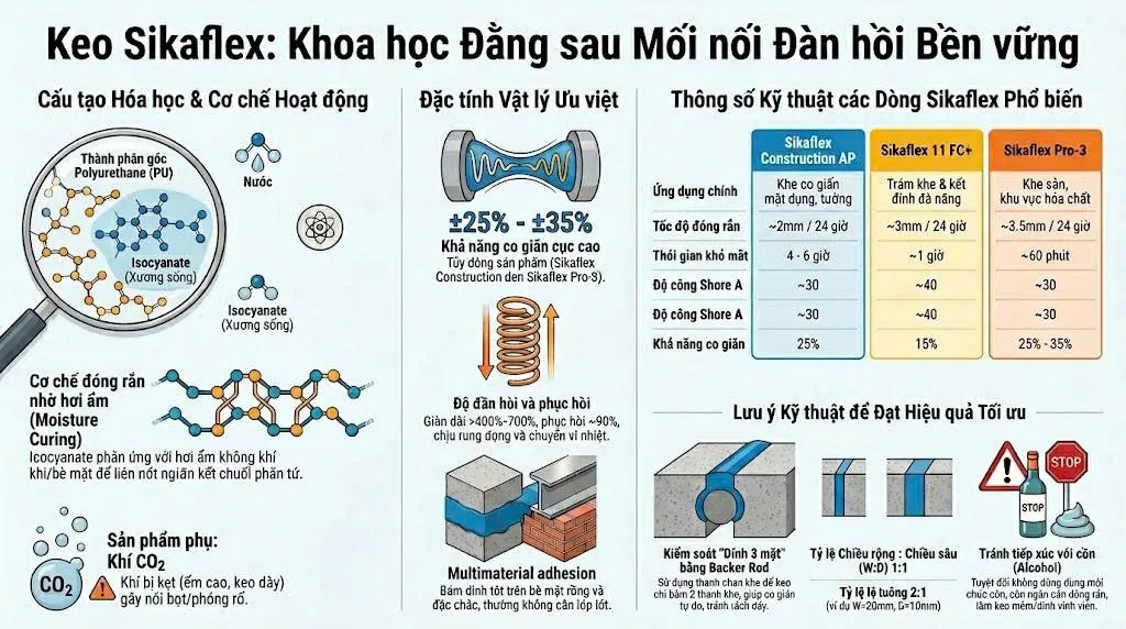Cấu Tạo Keo Trám Khe SikaFlex