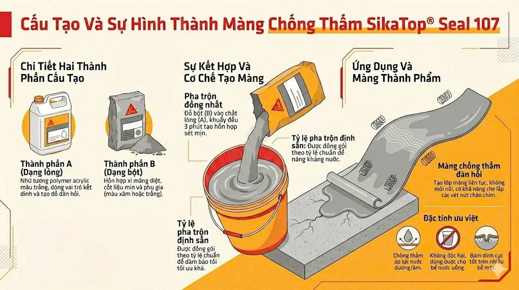 Cấu Tạo Chống Thấm SikaTop Seal 107