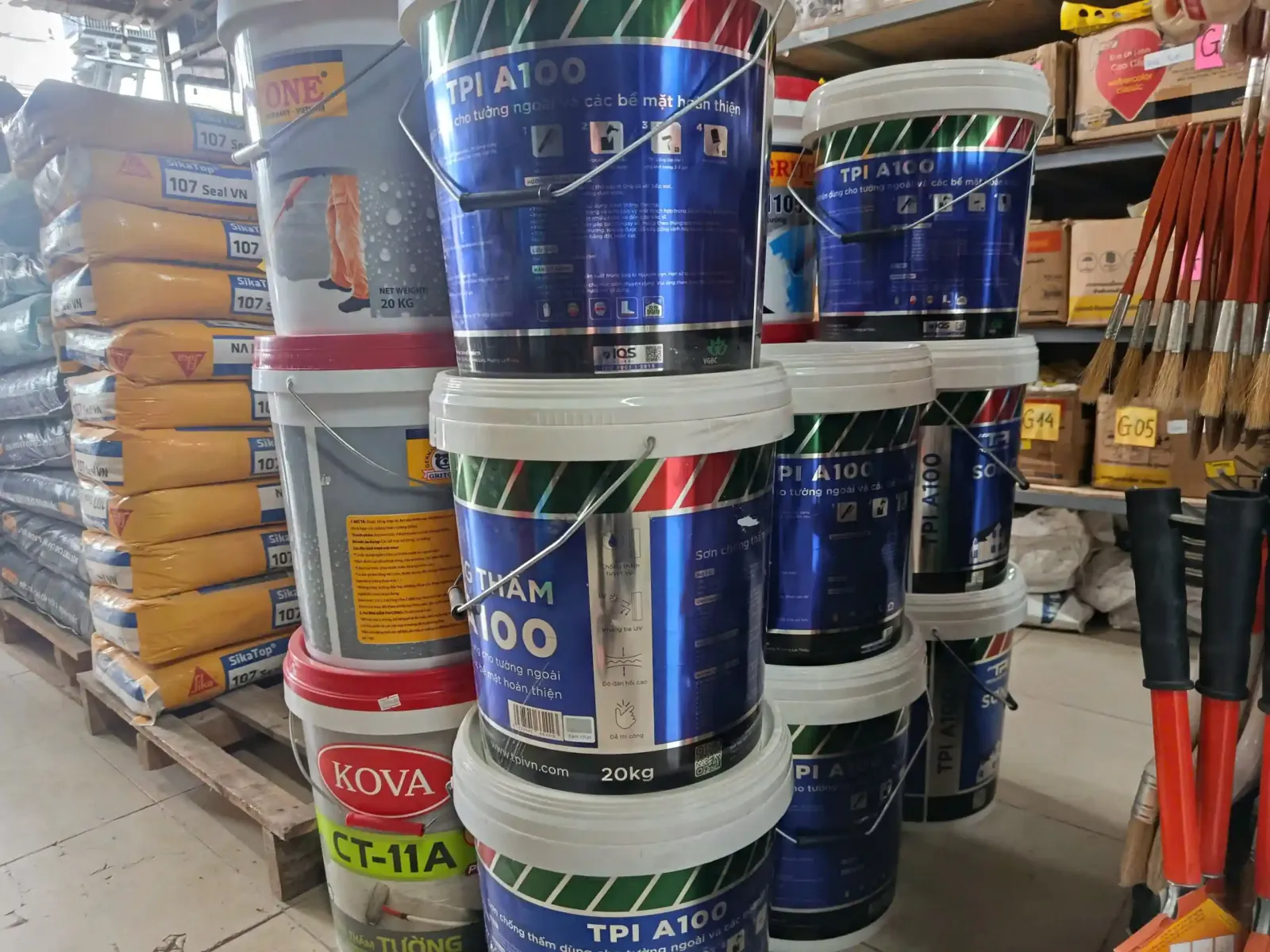 các dòng chống thấm nhà xưởng - tpi a100