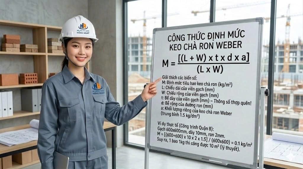 Công Thức Tính Định Mức Keo Chà Ron Weber