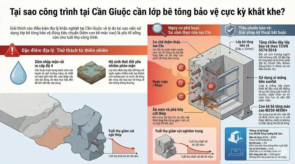 cục kê bê tông đúc sẵn - đặc thù cần giuộc
