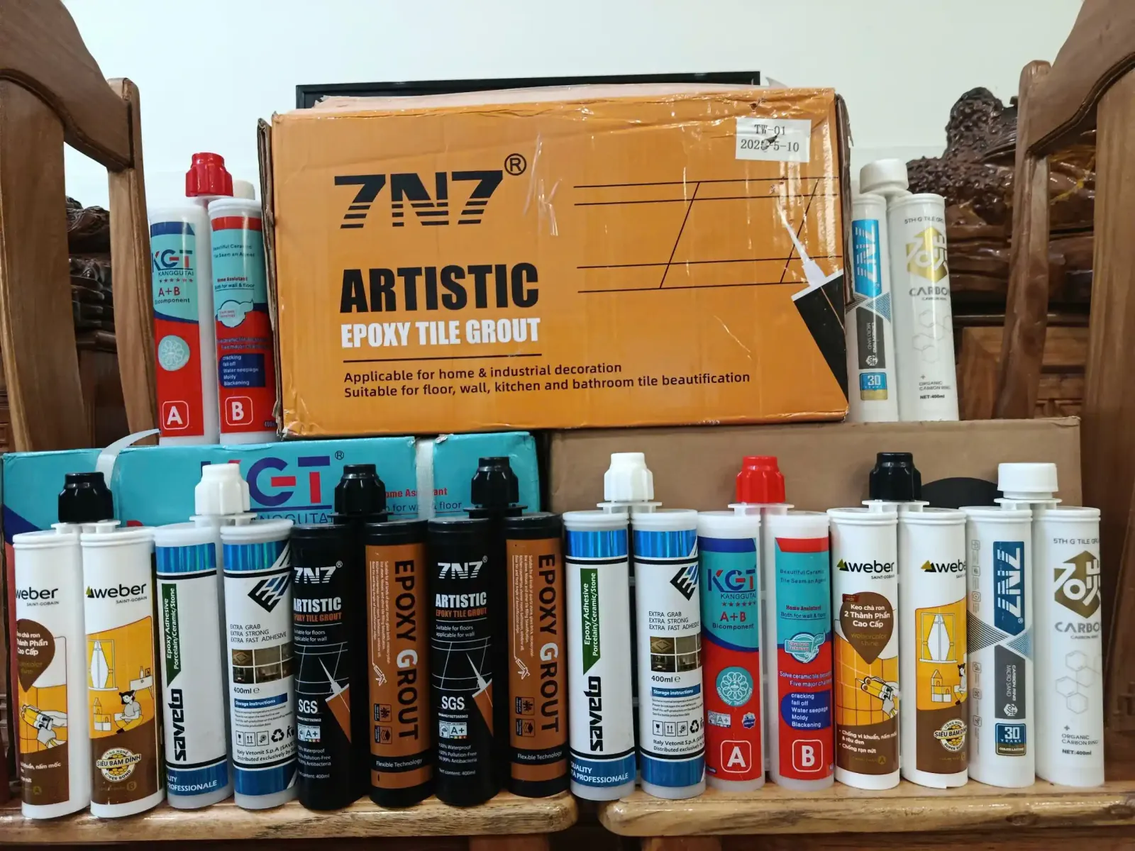 định mức keo chà ron 2 thành phần epoxy - đại lý