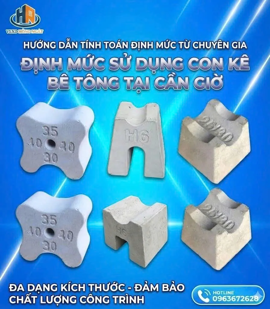 Định Mức Sử Dụng Con Kê Bê Tông Tại Cần Giờ