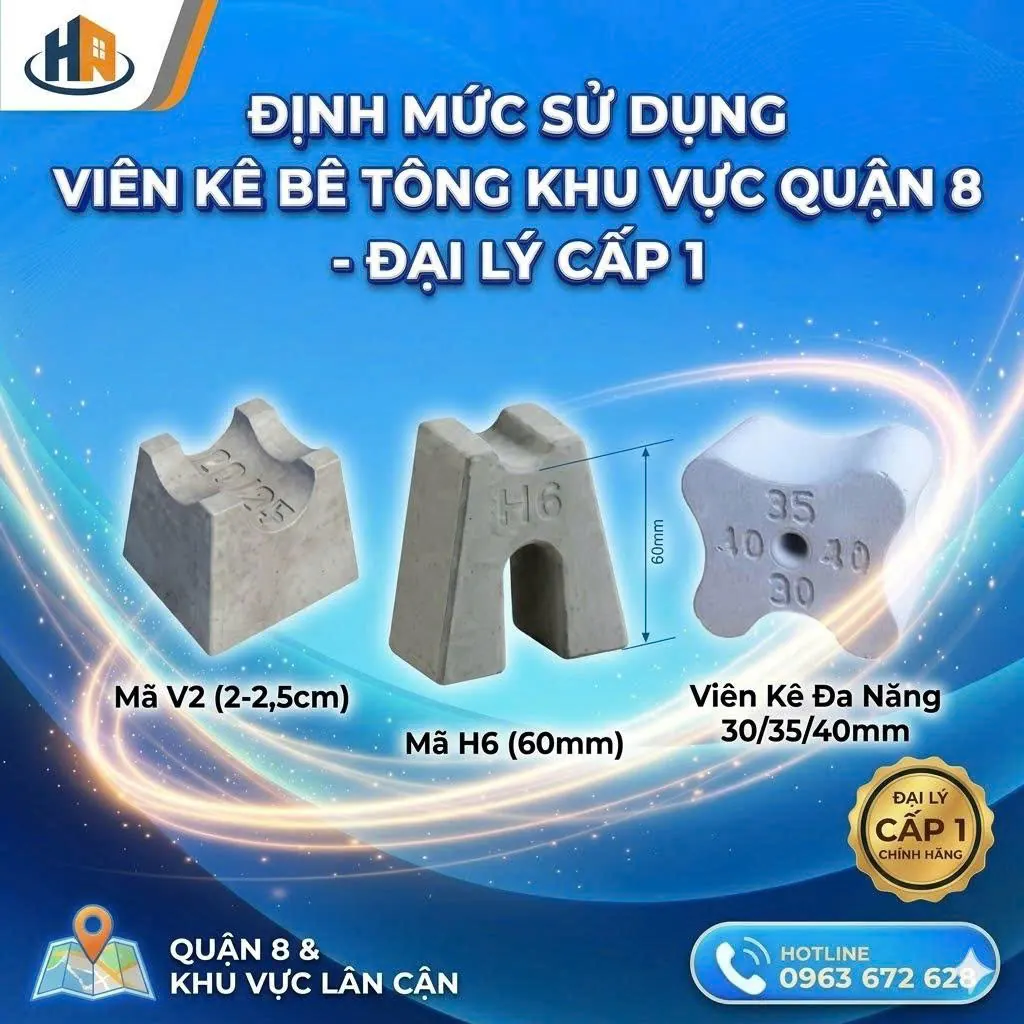 Định Mức Sử Dụng Con Kê Bê Tông Quận 8