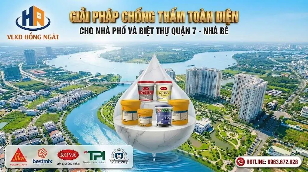 Giải Pháp Chống Thấm Toàn Diện Cho Nhà Phố Và Biệt Thự Tại Quận 7 - Nhà Bè
