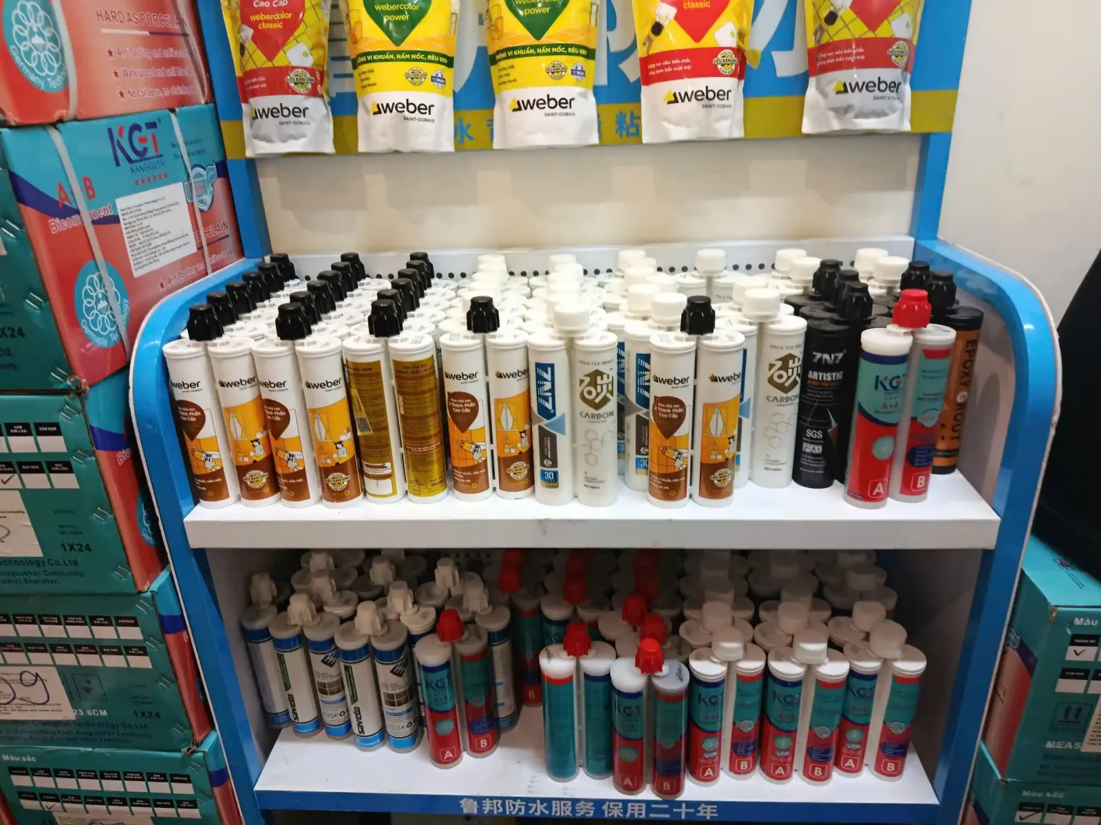 định mức keo chà ron 2 thành phần epoxy- tổng kho